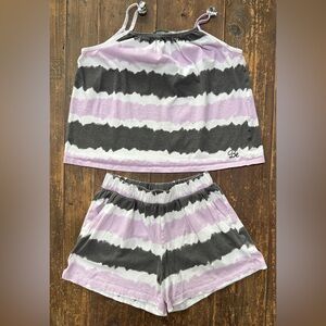 (United Colors of Benetton) lilac tie-dye outfit - Girls L (8-9)